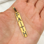 Load image into Gallery viewer, DP339. Diamond & Sterling Silver Faith Pendant