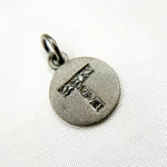 Load image into Gallery viewer, DC055. Diamond Sterling Silver Letter "T" Round Charm