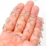 Load image into Gallery viewer, 693TWOX. Oxidized Sterling Silver Twisted Round Link Chain