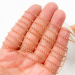 Load image into Gallery viewer, Rose Gold Filled Silver Rolo Chain