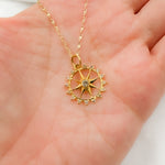 Load image into Gallery viewer, 14K Solid Gold Diamonds Star Charm. GDP336