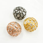 Load image into Gallery viewer, DC731. Diamond & Sterling Silver Round Bead
