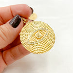 Load image into Gallery viewer, DP299. Diamond Sterling Silver Round Eye Pendant with Gemstone