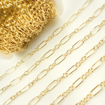 Load image into Gallery viewer, 333GF. 14k Gold Filled 1 Long Oval link & 3 Round Link Chain