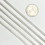 Load image into Gallery viewer, Z71SS. Sterling Silver Flat Curb Chain