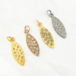 Load image into Gallery viewer, DC781. Diamond Sterling Silver Leaf Shape Pendant