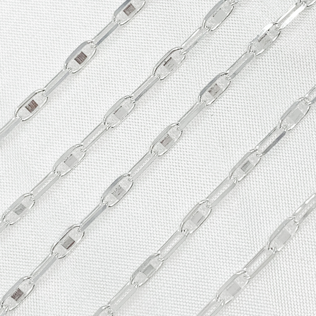 Z109SS. Sterling Silver Oval & Mariner Link Chain