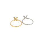 Load image into Gallery viewer, 14k Solid Gold Statement Flower Diamond Ring.