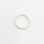 Load image into Gallery viewer, White Twisted Close Jump Ring