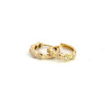 Load image into Gallery viewer, HP402076. 14K Solid Gold Diamond Hoop Earrings