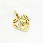 Load image into Gallery viewer, Buy Diamond Sterling Silver Heart Charm