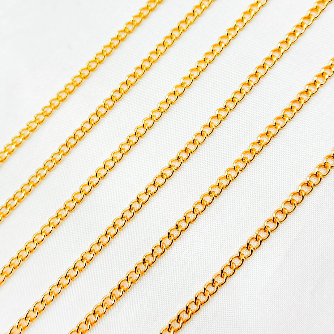 2810CFGF. 14K Gold-Filled Smooth Curb Link Chain