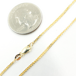 Load image into Gallery viewer, 14K Solid Gold Wheat Chain