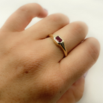 Load image into Gallery viewer, 14K Solid Gold Ruby Ring.