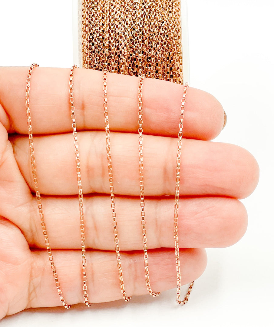 Rose Gold Filled Cable Chain. 887RGF