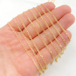 Load image into Gallery viewer, Buy Now Solid Gold Wheat Chain by the Foot