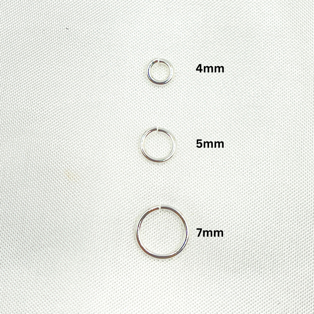 925 Sterling Silver Open Jump Ring 20 Gauge 7mm. 5004486