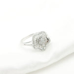 Load image into Gallery viewer, Shop Now 14k Solid Gold Diamond Flower Ring