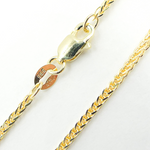 Load image into Gallery viewer, Solid Gold Wheat Chain