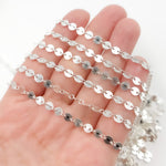 Load image into Gallery viewer, Buy Silver Textured Disc Chain