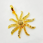 Load image into Gallery viewer, DP268. Diamond Sterling Silver Sun Pendant