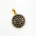 Load image into Gallery viewer, Diamond Sterling Silver Round Charm