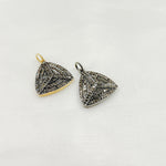 Load image into Gallery viewer, DC295. Diamond Sterling Silver Triangle Pendant