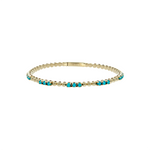 Load image into Gallery viewer, BNZ68568. 14K Solid Yellow Gold Gemstone Bangle