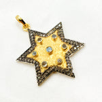 Load image into Gallery viewer, A collection of star-shaped pendants with varying metallic finishes and embellishments, including diamonds and gemstones.