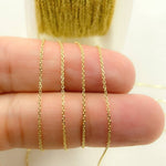 Load image into Gallery viewer, 14K Solid Gold Flat Cable Link Chain