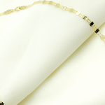 Load image into Gallery viewer, 040FV10AC2. 14K Solid Gold Double Flat Marina Link Chain