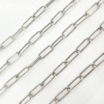 Load image into Gallery viewer, Buy Now Oxidized 925 Sterling Silver Paperclip Chain