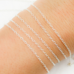 Load image into Gallery viewer, Sterling Silver Cable Link Chain