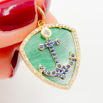 Load image into Gallery viewer, KG203. 14K Solid Gold Anchor Pendant