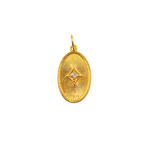 Load image into Gallery viewer, GDP195. 14K Solid Gold Diamond Oval Charm