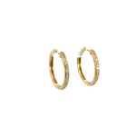 Load image into Gallery viewer, EHG56970Y. 14k Solid Gold Diamond Hoops