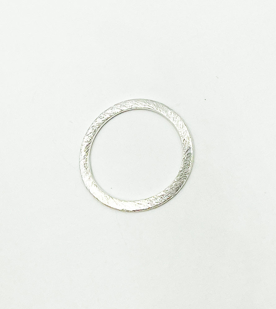 925 Sterling Silver Connector Circle 20mm. BS3