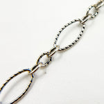 Load image into Gallery viewer, Sterling Silver Hammered Oval and Smooth Round Links Chain