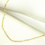 Load image into Gallery viewer, 14K Solid Gold Paperclip Marina Link Chain