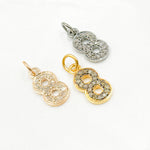 Load image into Gallery viewer, DC485. Diamond Sterling Silver Number "8" Charm