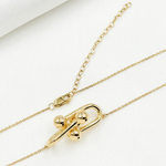 Load image into Gallery viewer, NFZ71461. 14K Solid Gold Knot Necklace