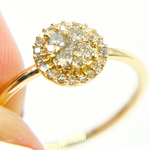 Load image into Gallery viewer, 14K Solid Gold Diamond Ring.