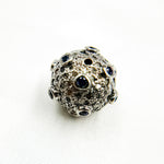 Load image into Gallery viewer, DC845. Diamond & Sterling Silver Round Bead