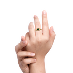 Load image into Gallery viewer, 14K Solid Gold Emerald Ring