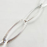 Load image into Gallery viewer, Sterling Silver Textured Oval Cable Link Chain