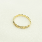 Load image into Gallery viewer, 14K Solid Gold Diamond Twist Ring.