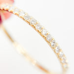 Load image into Gallery viewer, Solid Gold Diamond Fancy Round Hoop