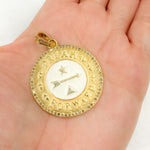 Load image into Gallery viewer, Shop Now Sterling Silver Round Arrow Enamel Pendants