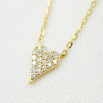 Load image into Gallery viewer, NT402989. 14k Solid Gold Diamond Heart Necklace