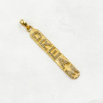 Load image into Gallery viewer, DP336. Diamond & Sterling Silver Long Oval Dream Pendant